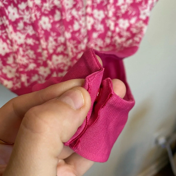 NWT Zara|| Pink Floral Corset Bodysuit, size medium adjustable straps,Sp… - Picture 13 of 14